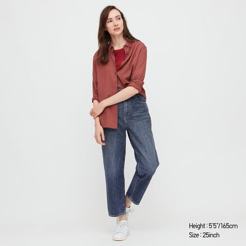 Vaquero Recto Tobillero Relax Fit Mujer