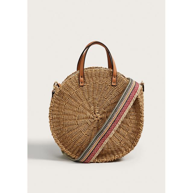 Bolso Rafia Redondo de Mango en 21 Buttons