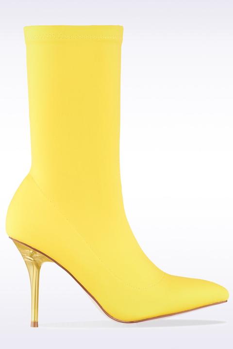 perspex heel boots