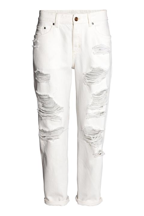 Boyfriend Low Ripped Jeans