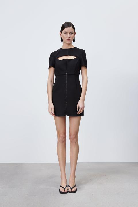 Vestido Cut Out Cremallera