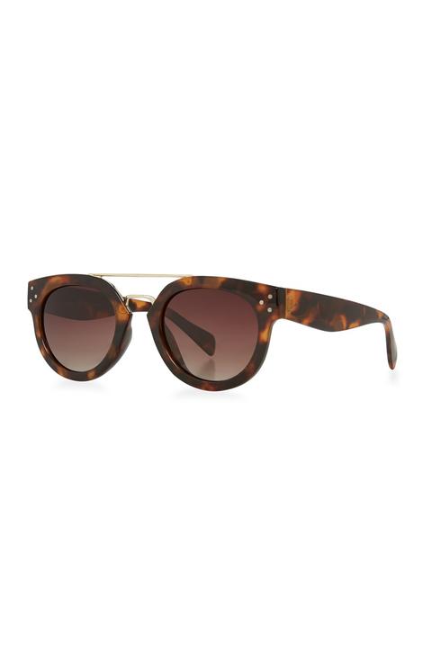 Statement Brow Bar Aviator Sunglasses