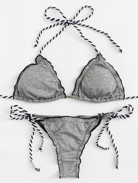 Set Di Bikini Con Taglio Lattuga