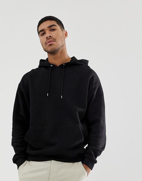 Asos Design Oversized Hoodie In Black