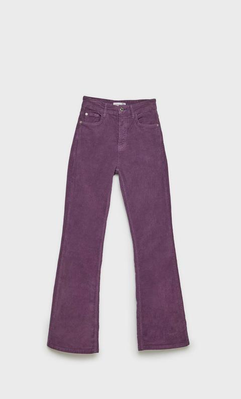 Pantalón Slim Flare Pana