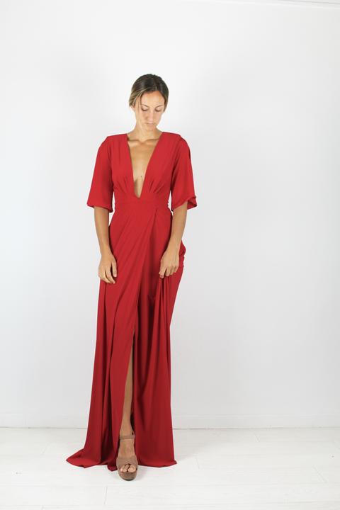 Vestido Lotus Red