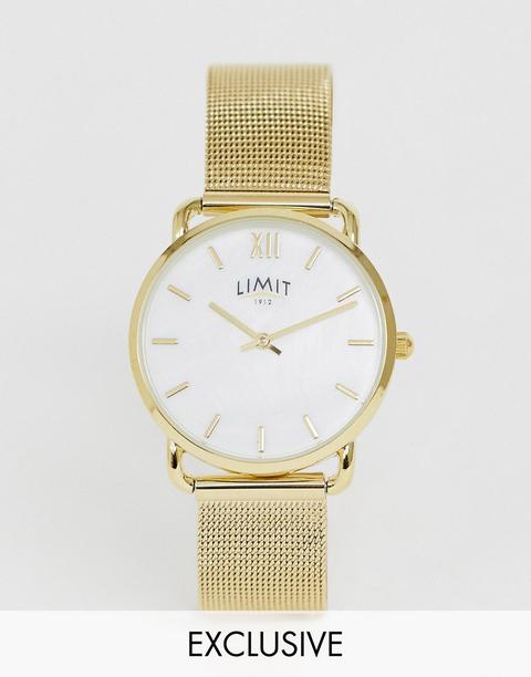 Limit - Orologio Oro In Maglia Da 33 Mm - In Esclusiva Per Asos - Oro