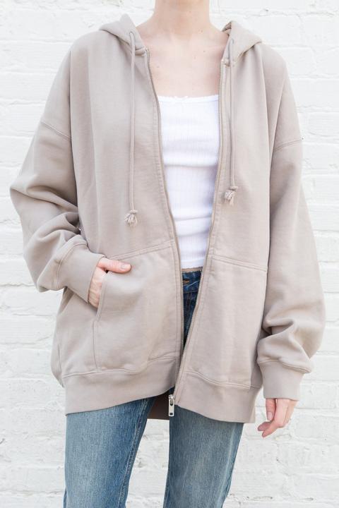 brandy melville carla hoodie grey