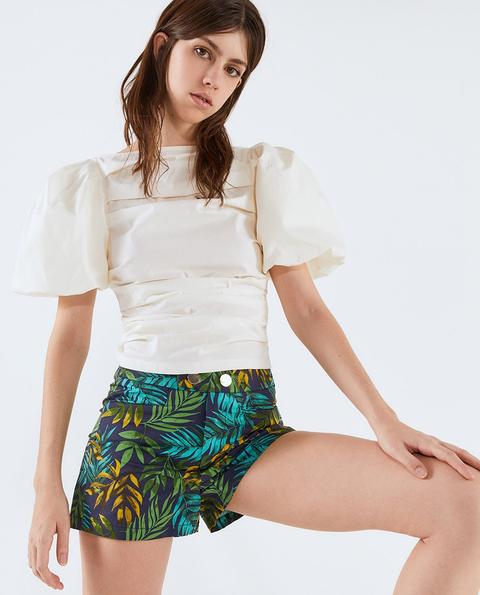 Sfera - Short Estampado Botones