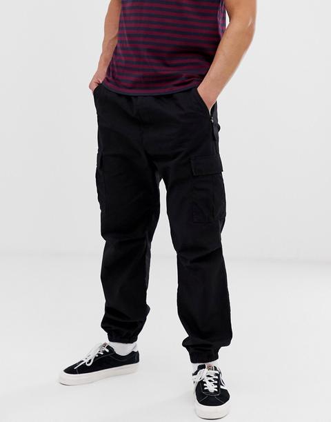 Carhartt Wip – Gewebte Cargo-jogginghose In Schwarz