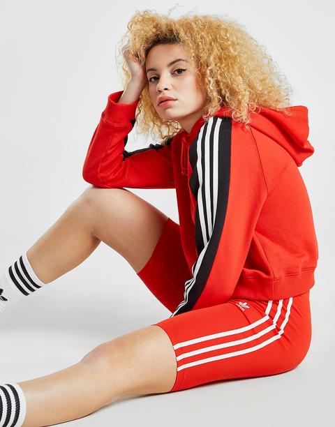 Adidas Originals 3-stripes Cycle Shorts - Red - Womens