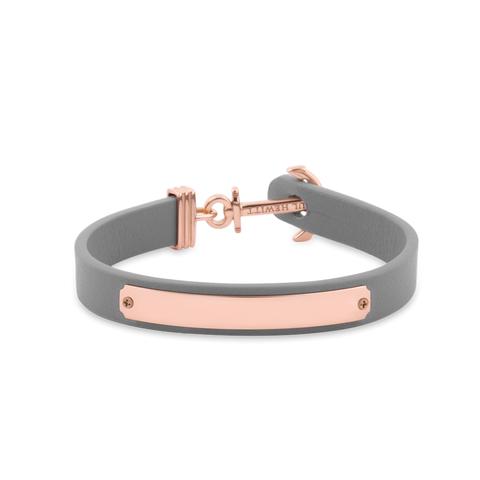 Bracciale Àncora Signum Incisione Ip Oro Rosa Grigio