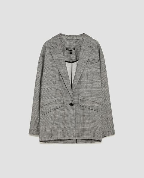 Blazer Cuadros Oversized