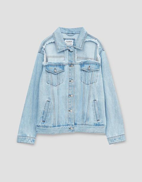 Cazadora Denim Cut Out