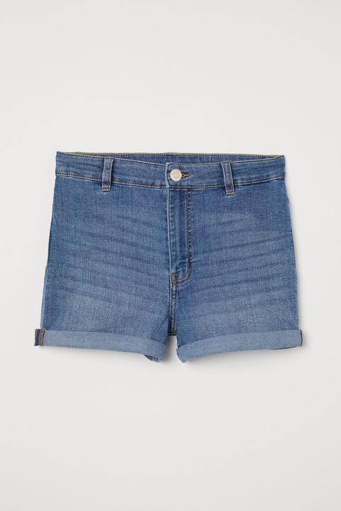 Shorts High Waist - Blue