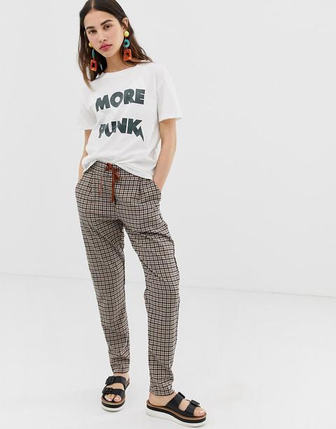 Ichi Check Trousers-multi