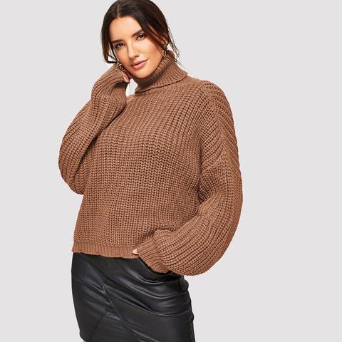 Turtle Neck Chunky Knit Jumper