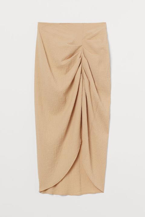 Draped Skirt - Beige