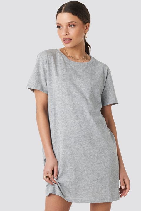 T-shirt Dress Grau