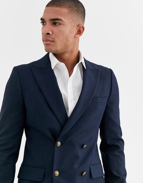 mens navy double breasted blazer gold buttons