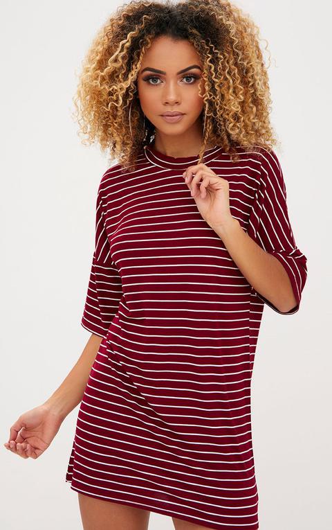 burgundy shirt dress