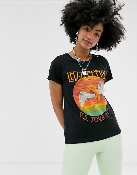 Camiseta Con Diseño Gráfico Del Grupo Led Zeppelin De Noisy May-multicolor