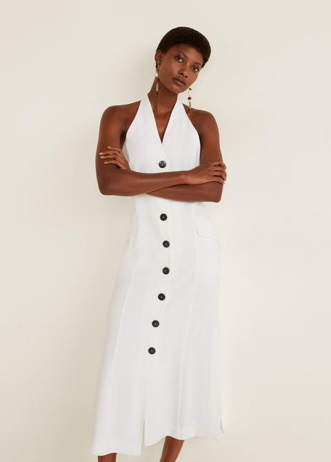 Vestido Botones Contraste