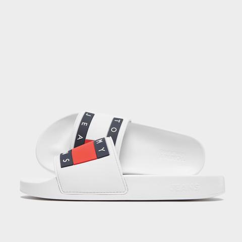 tommy jeans flag slides women's