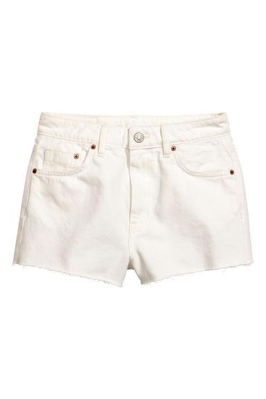 Short En Jean - Blanc