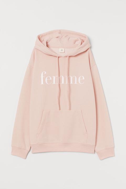 Sudadera Con Capucha - Rosa