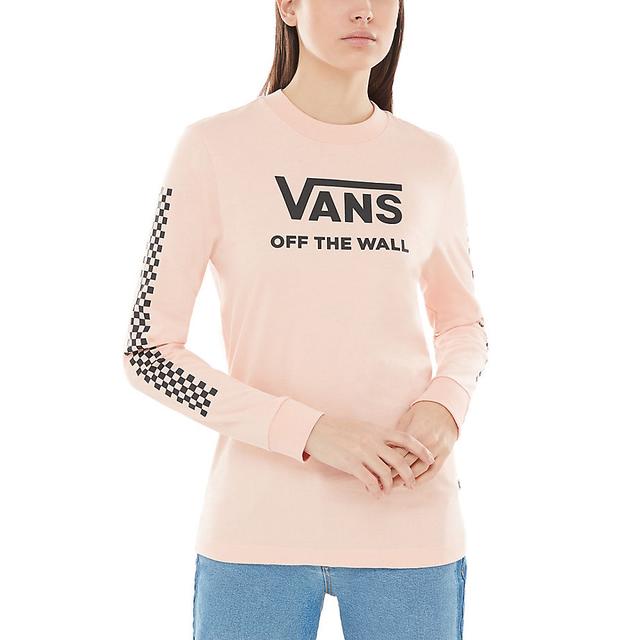 vans t shirt womens pink
