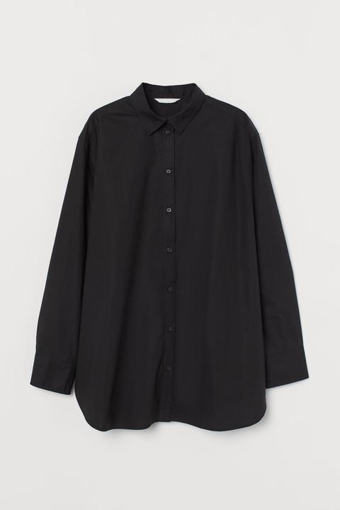 Camisa De Algodón - Negro