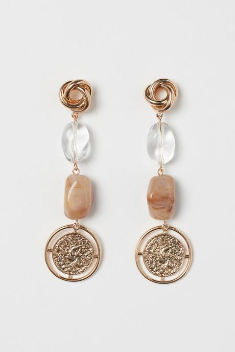 H & M - Pendientes Largos - Oro