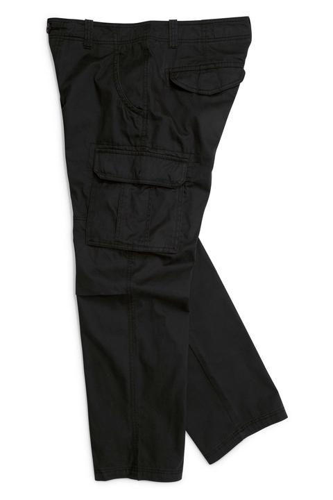 next black cargo trousers