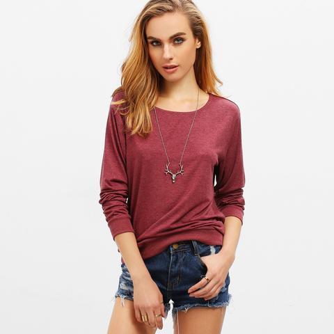 Bordeaux Girocollo Sciolto T-shirt