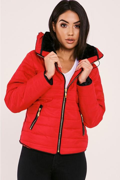 Ossie Red Padded Jacket