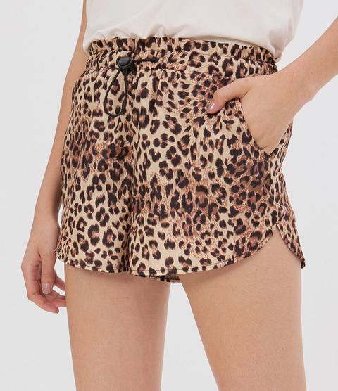 Short Animal Print Com Elástico