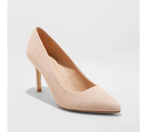 Women's Gemma Pointed Toe Heel Pumps - A New Day™