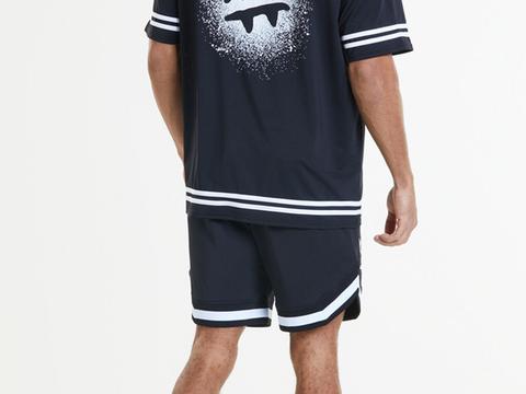 Siksilk X Steve Aoki Mesh Baseball Tee - Black & White