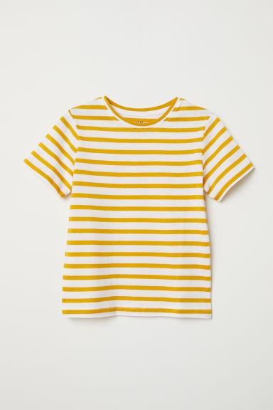 H & M - T-shirt A Righe - Giallo