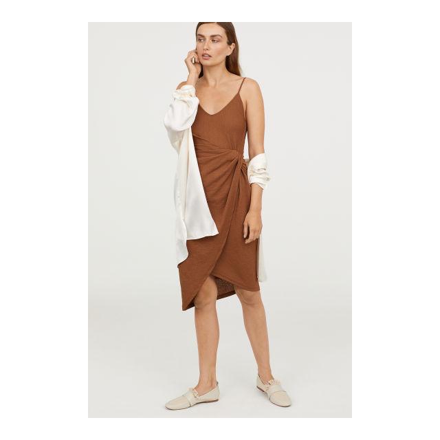 h&m draped dress
