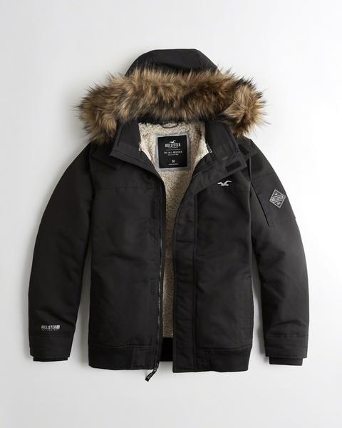 hollister all weather coat