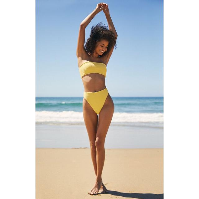 scrunch bandeau bikini top