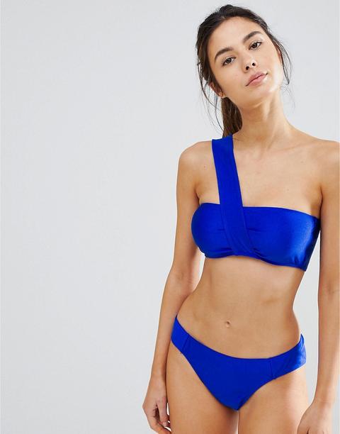 Unique 21 - Set Bikini Monospalla - Blu