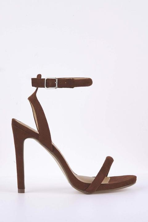 suede barely there heels