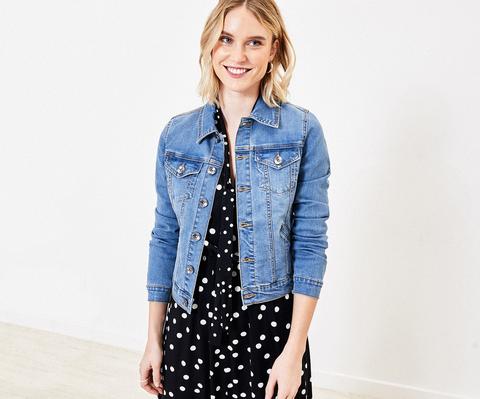 Mid Wash Denim Jacket from Oasis on 21 