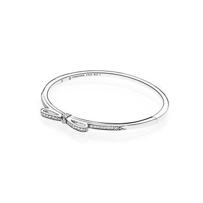 Bracciale Rigido In Argento E Zirconia Cubica