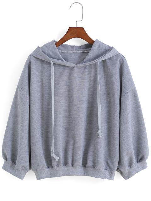 Sudadera Relax Fit Capucha-gris