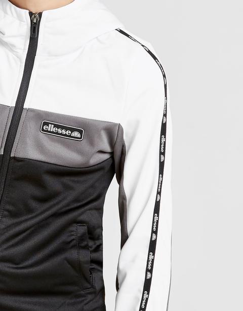 ellesse colour block fleece crew sweatshirt junior