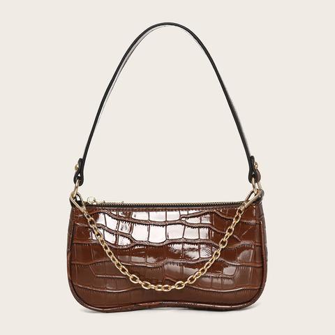 Crocodile Baguette Bag